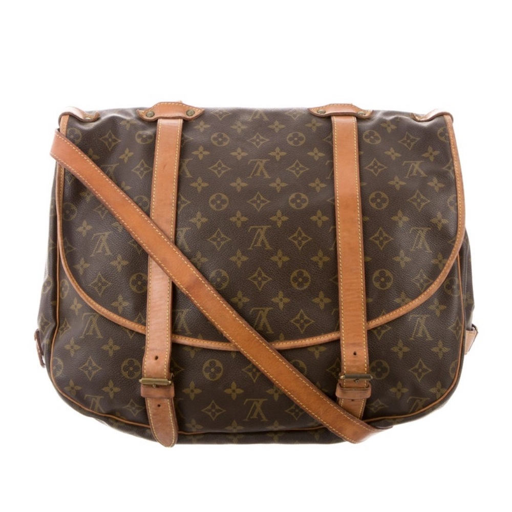Louis Vuitton Brown and Tan Monogram Satchel - Picture 4 of 5